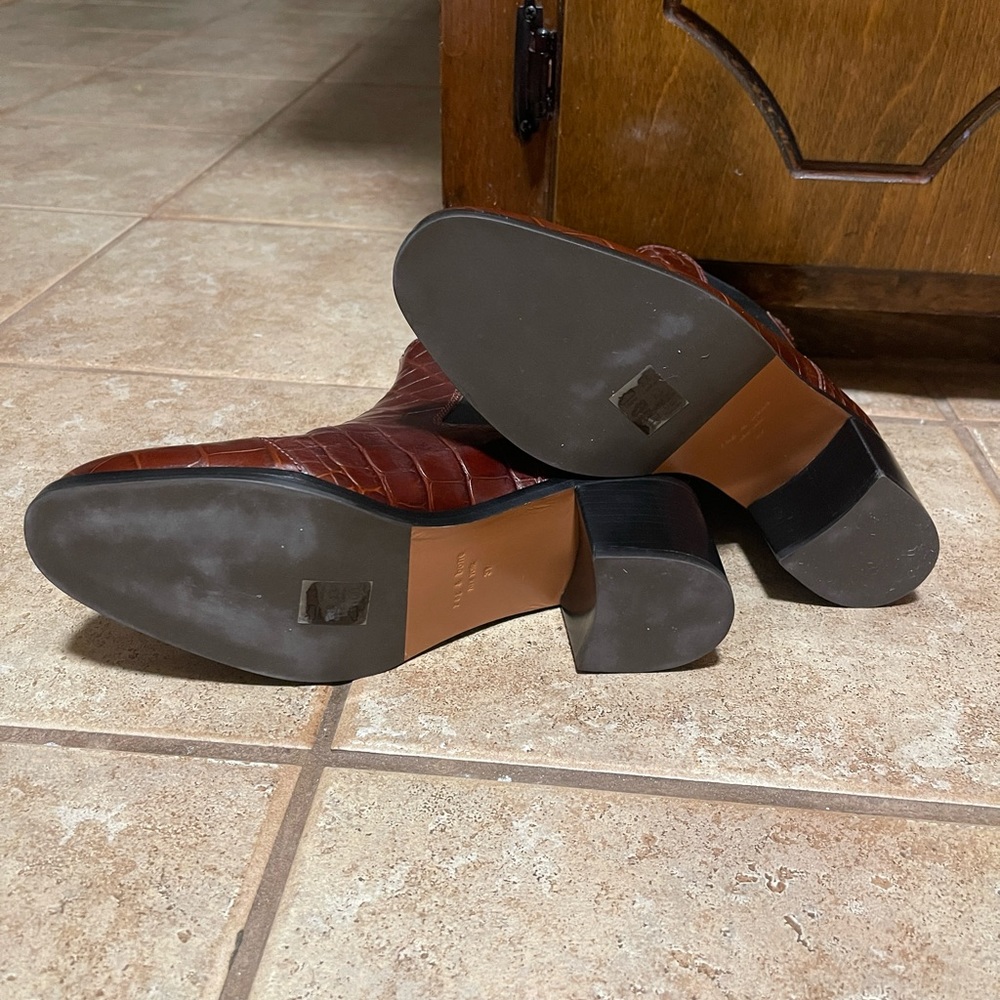 Rag & Bone Hazel Croc Booties - Picture 3 of 7